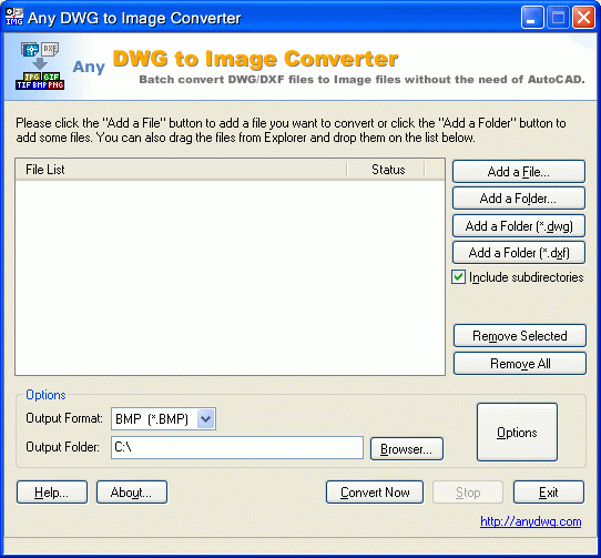 Any DWG to JPG Converter Screenshot